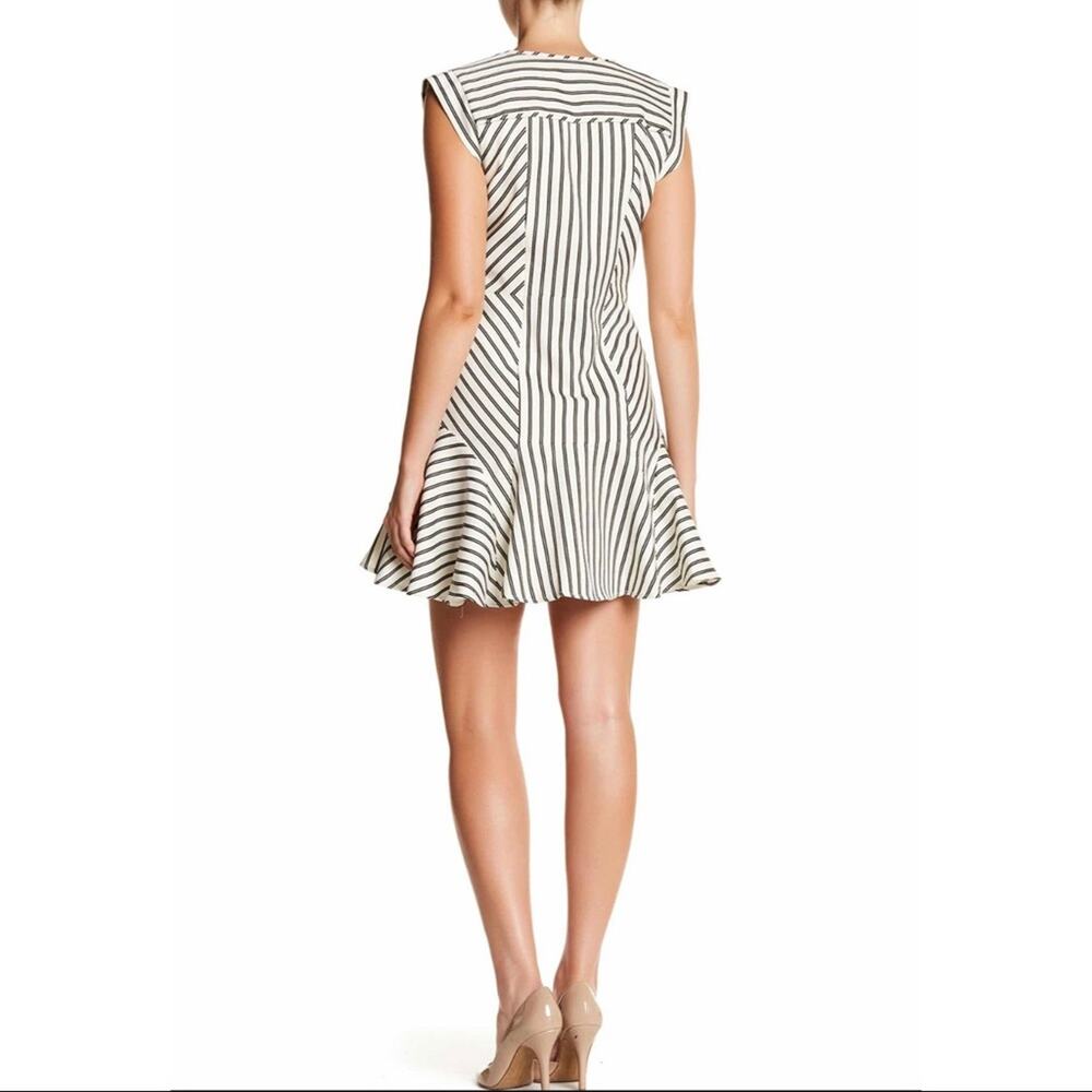 Veronica Beard Pop Fit And Flare Zip Up Mini Dress Women’s 0 - Picture 4 of 12